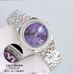 C Factory ROLEX 904L Steel 2671 Automatic Movement 28mm Lady Purple Watch